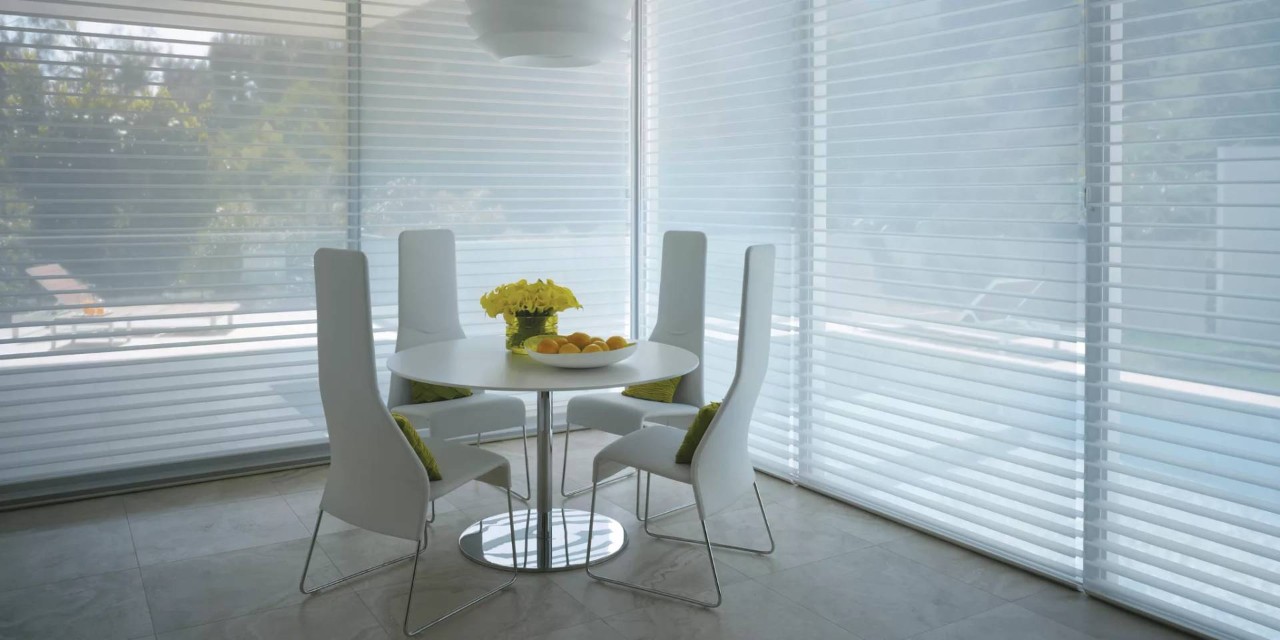 Originale™ Elegant Sheer Fabric Shades in a kitchen near Granite Bay, CA