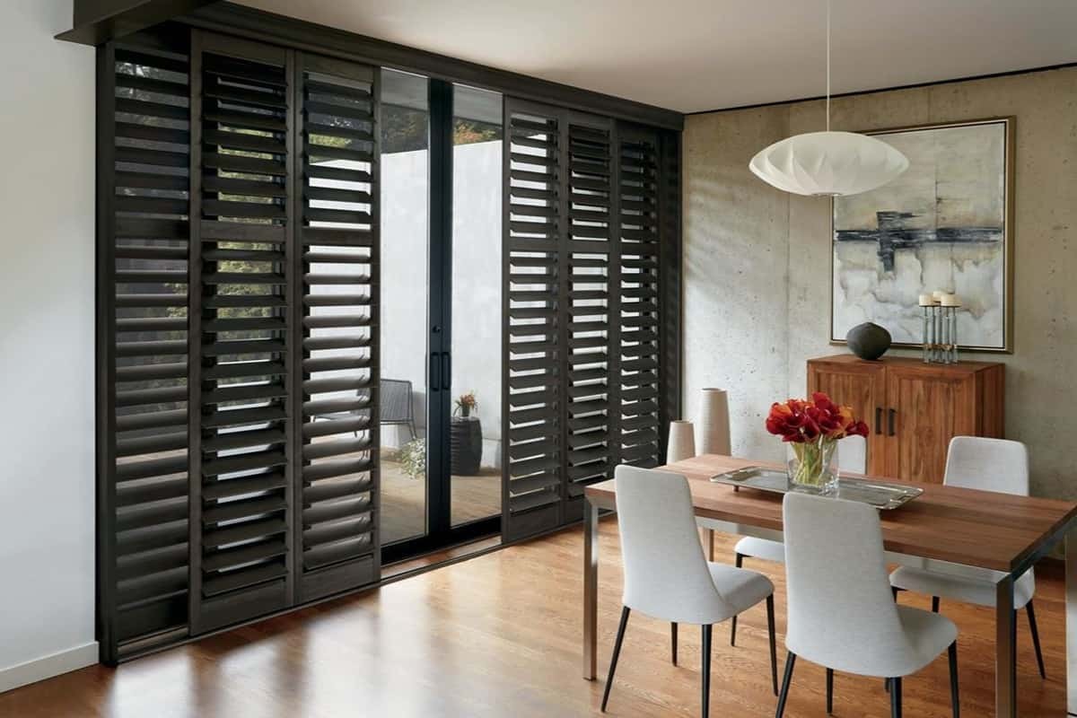 Hunter Douglas NewStyle® Composite Shutters installed in a Sacramento area residence